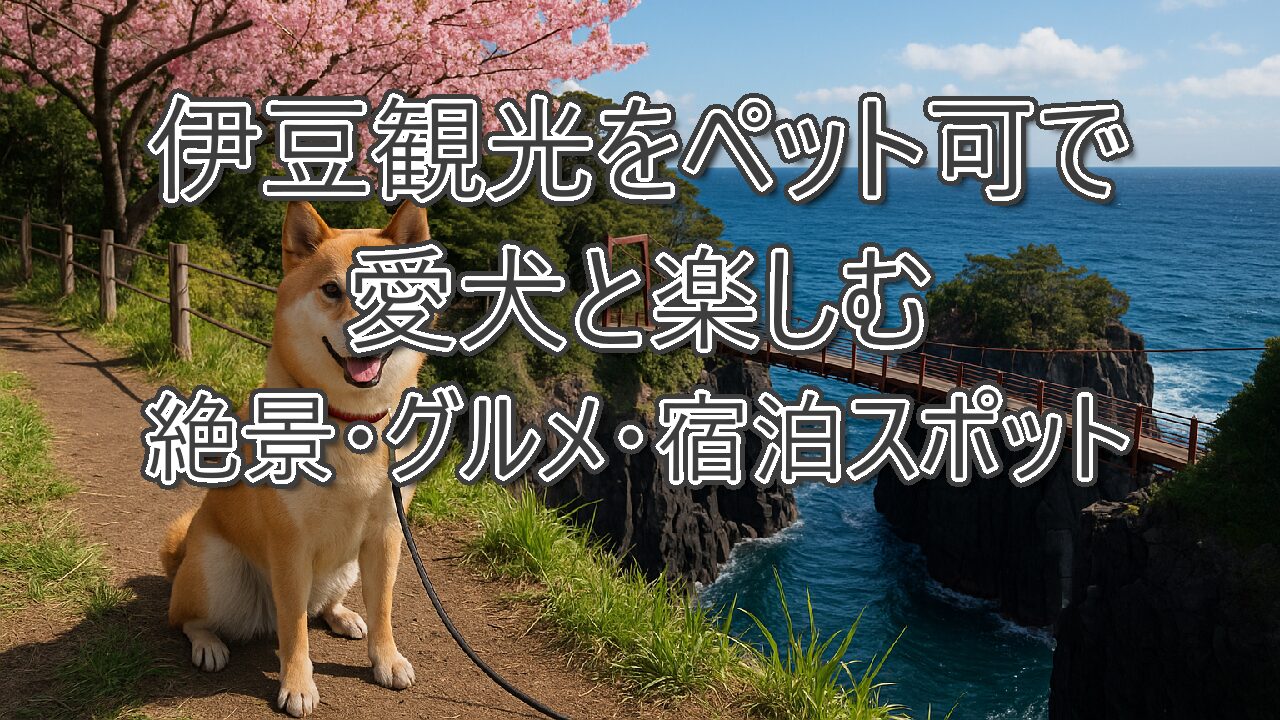 伊豆観光をペット可で愛犬と楽しむ絶景・グルメ・宿泊スポット