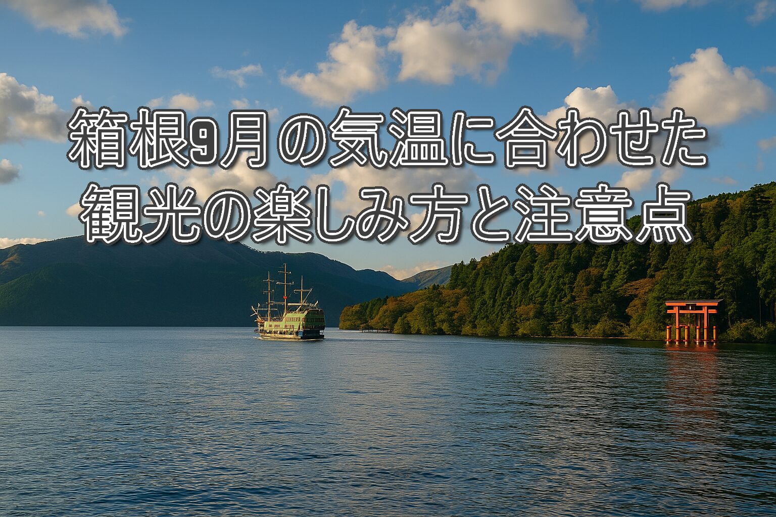 箱根9月の気温に合わせた観光の楽しみ方と注意点