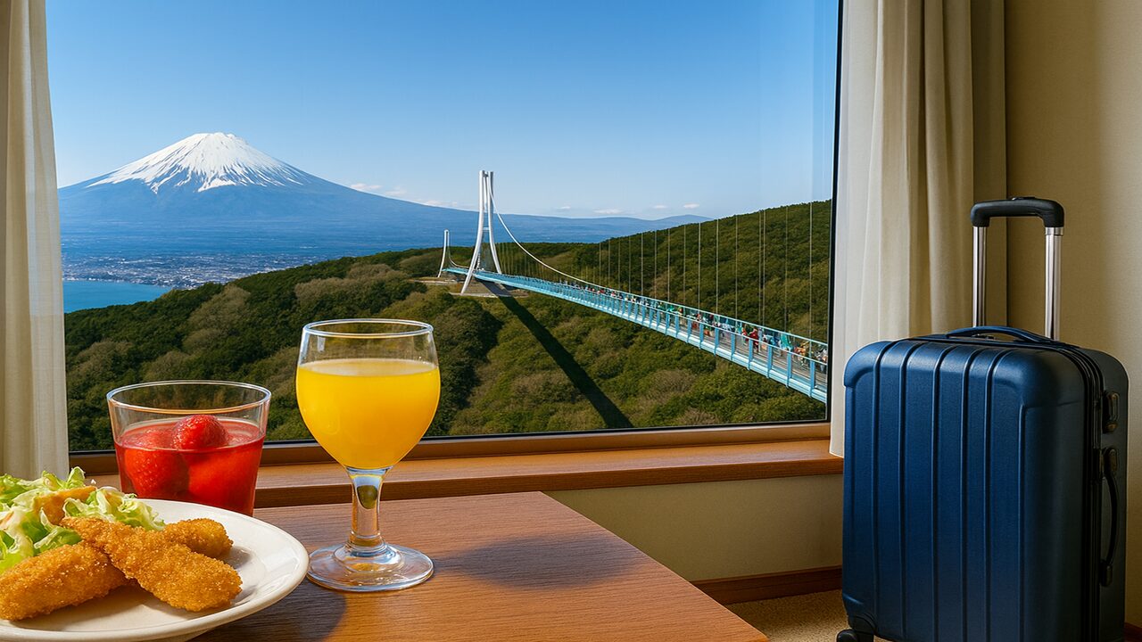 三島スカイウォーク近くのホテルで泊まる絶景旅