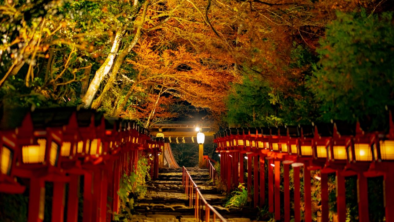 京都 貴船神社 紅葉