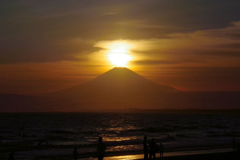 片瀬西浜海岸より