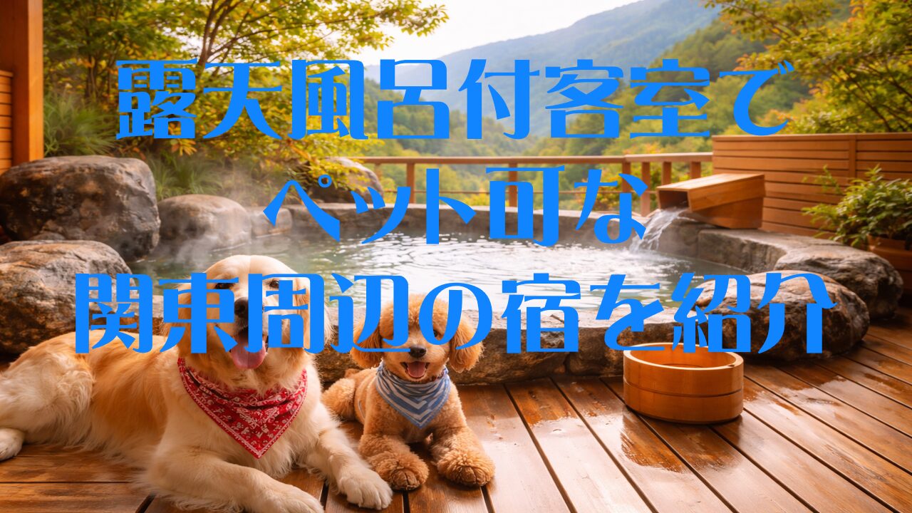 露天風呂付き客室でペット可な関東周辺の宿を紹介