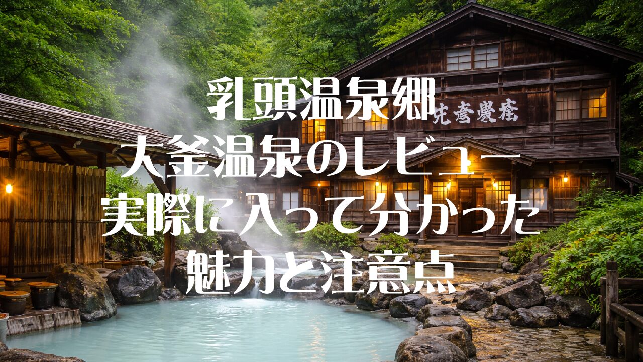 乳頭温泉郷 大釜温泉のレビュー｜実際に入って分かった魅力と注意点
