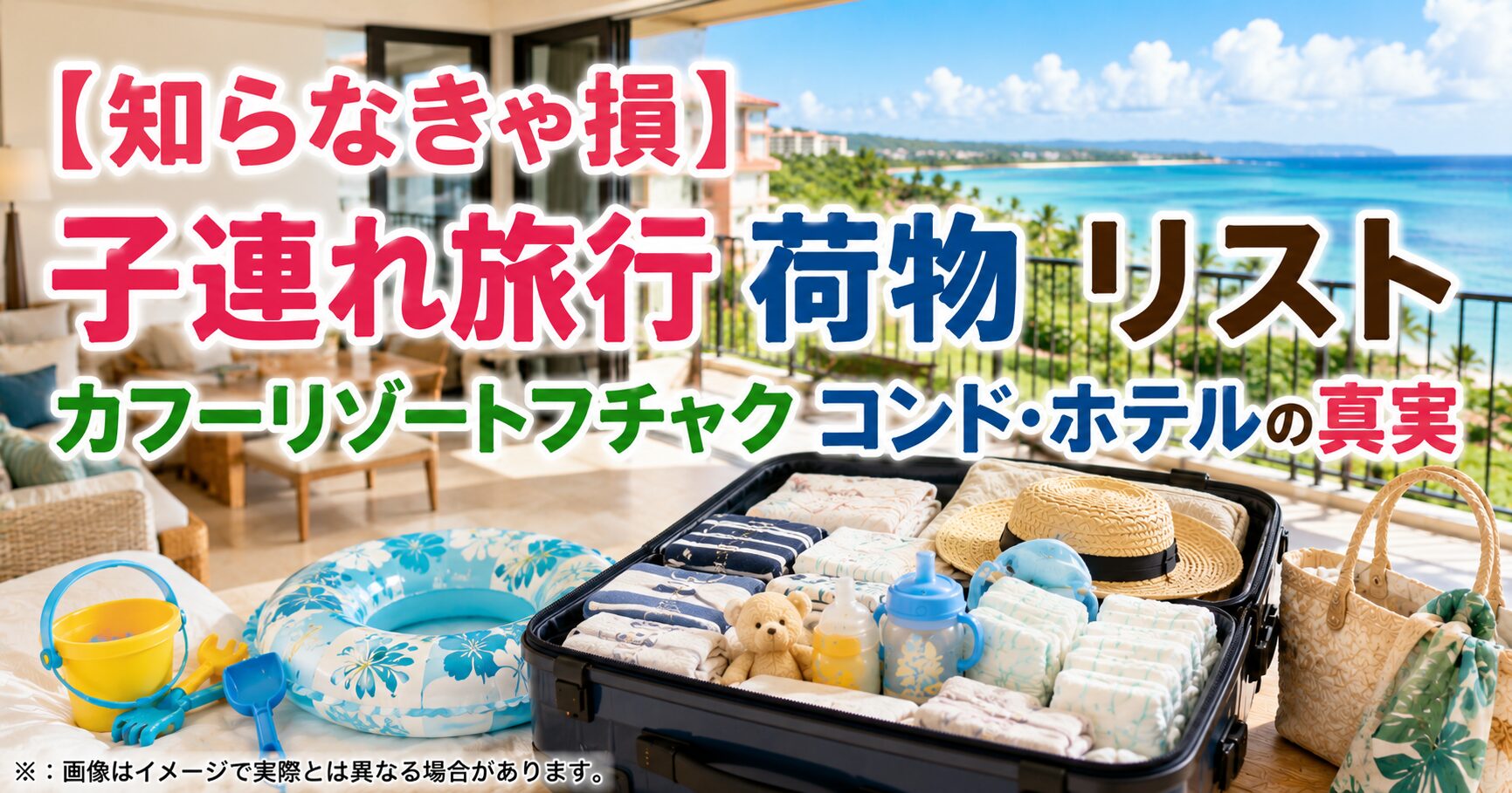 【知らなきゃ損】子連れ旅行 荷物 リストカフーリゾートフチャク コンド・ホテルの真実