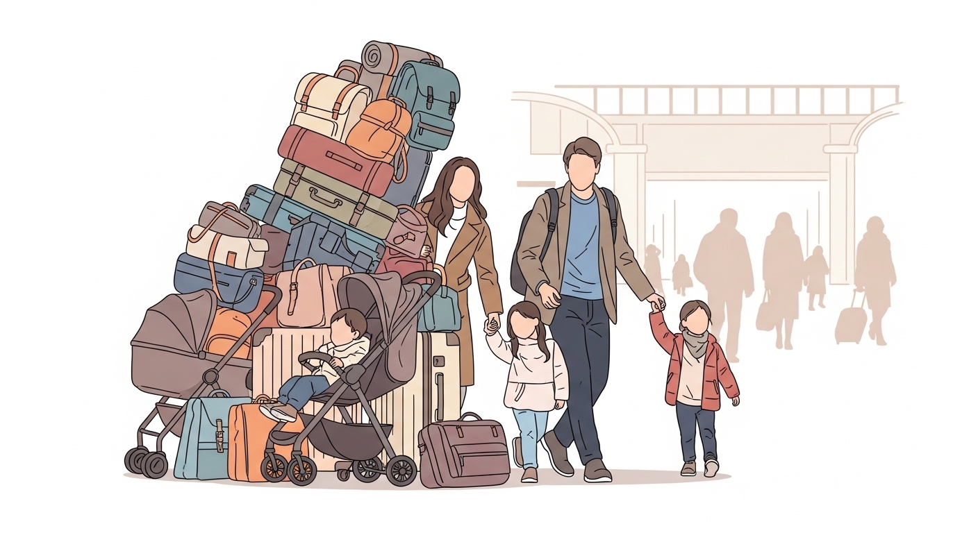 家族との旅は、身軽な心で最高の思い出を！