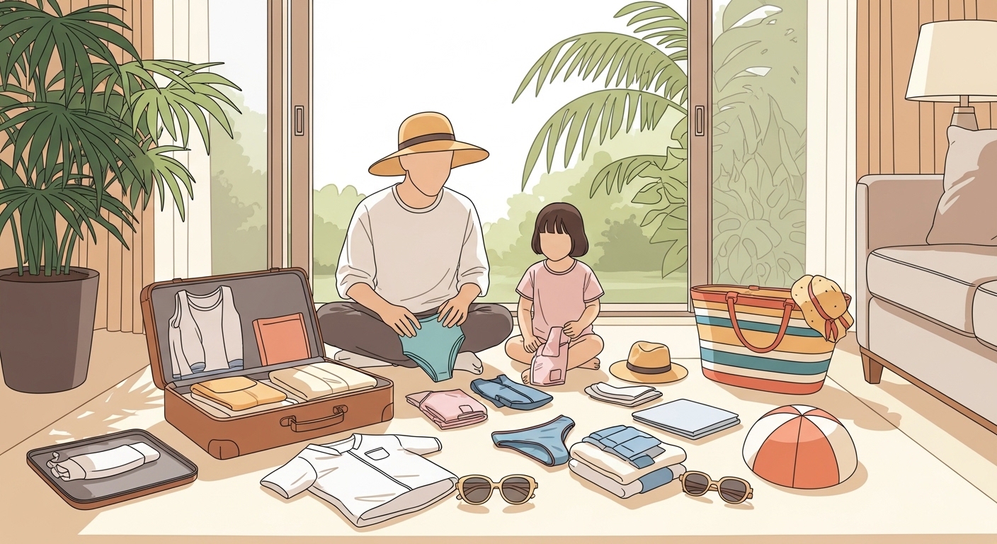 ステップ2：真夏の沖縄2泊3日！『本当に使った』持ち物だけをリストアップ
