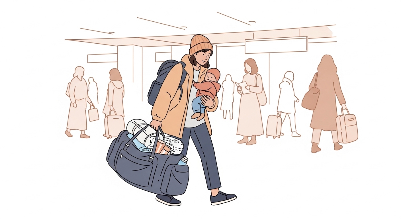 子連れ旅行のオムツ、何枚持っていくのが正解?実は「多め」が落とし穴だった話