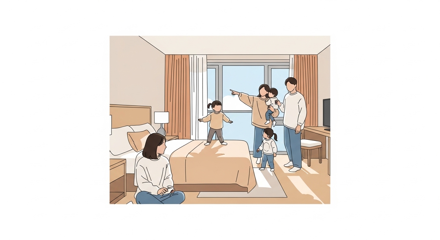 部屋選びはココが命！広さ・清潔感・子連れ目線のポイント