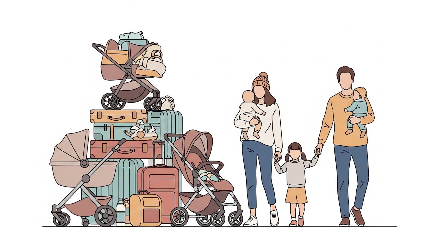 0歳・1歳連れルーシーキキ、ぶっちゃけ「持っていきすぎ」が一番しんどい理由