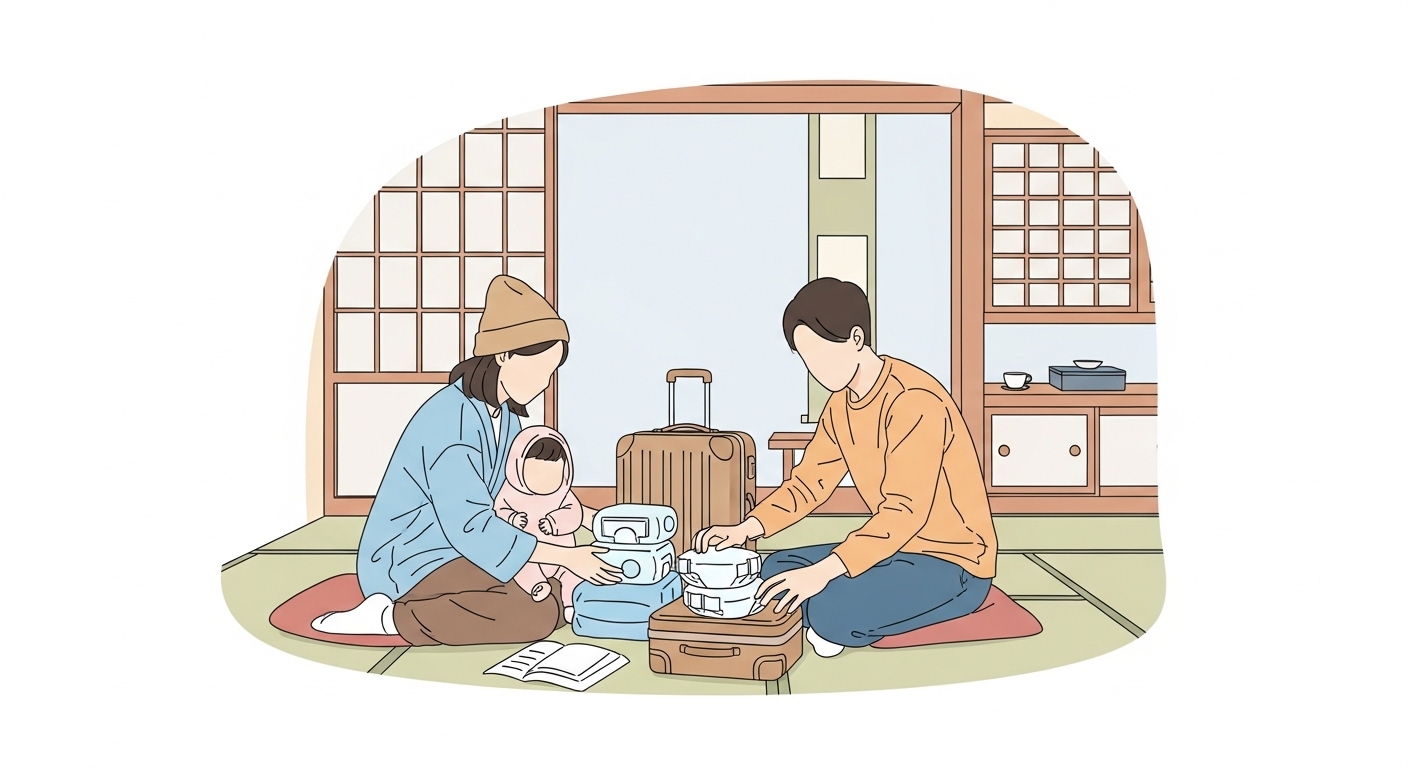 子連れおくゆもと！オムツは何枚が最適？月齢別のおすすめ枚数を大公開
