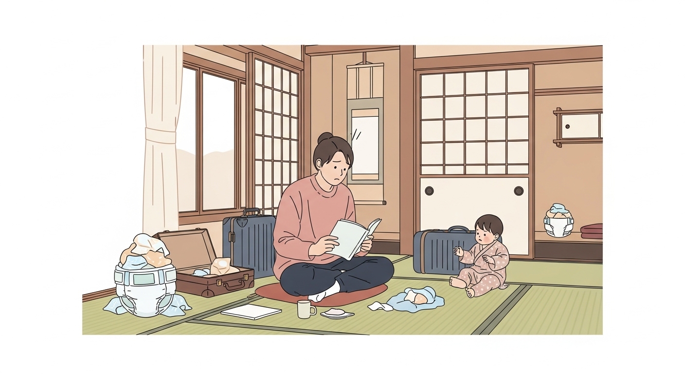 「鶴井の宿 紫雲荘」子連れ旅行、オムツ何枚が正解？私の失敗談