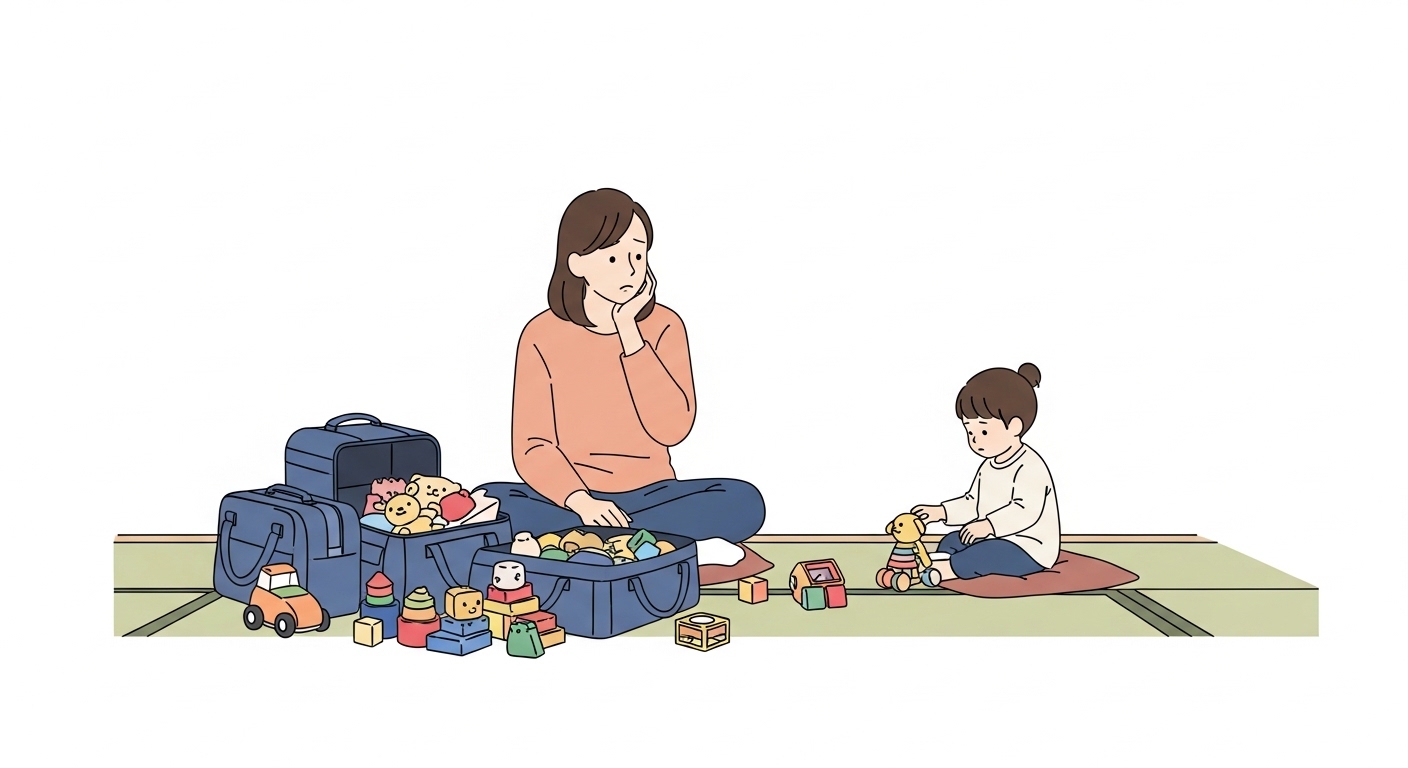 子連れ旅行、おもちゃを山ほど持っていくのは損？私の失敗談と気づき