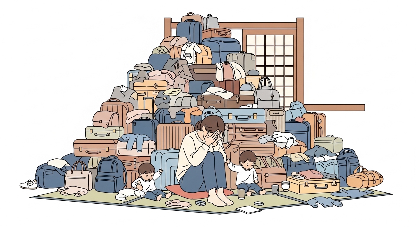 「着替えは多めに」が招いた大失敗。私の四季亭初子連れ旅は地獄だった…