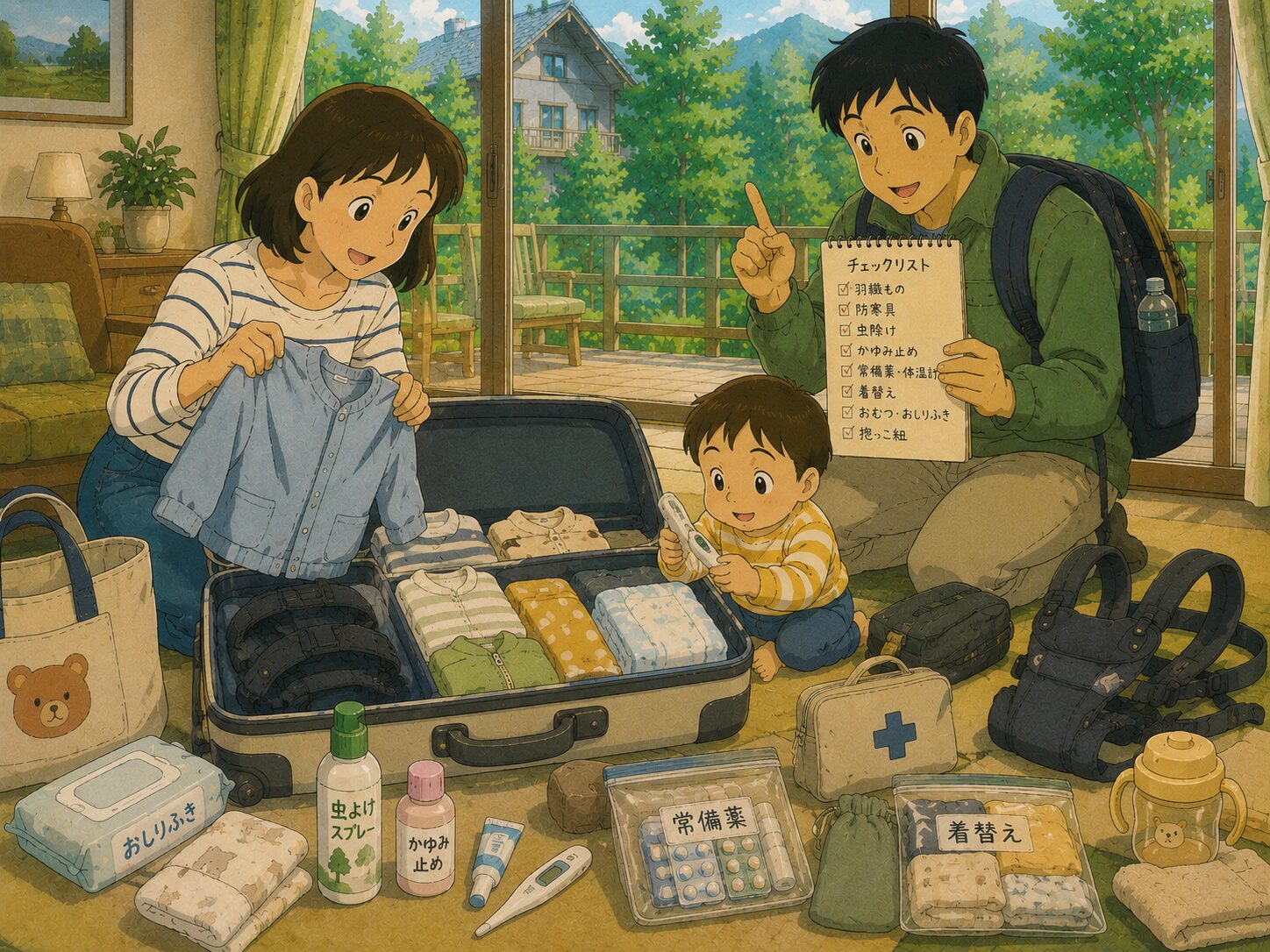 軽井沢子連れ旅行で後悔しない！持ち物リストと注意しておきたいこと