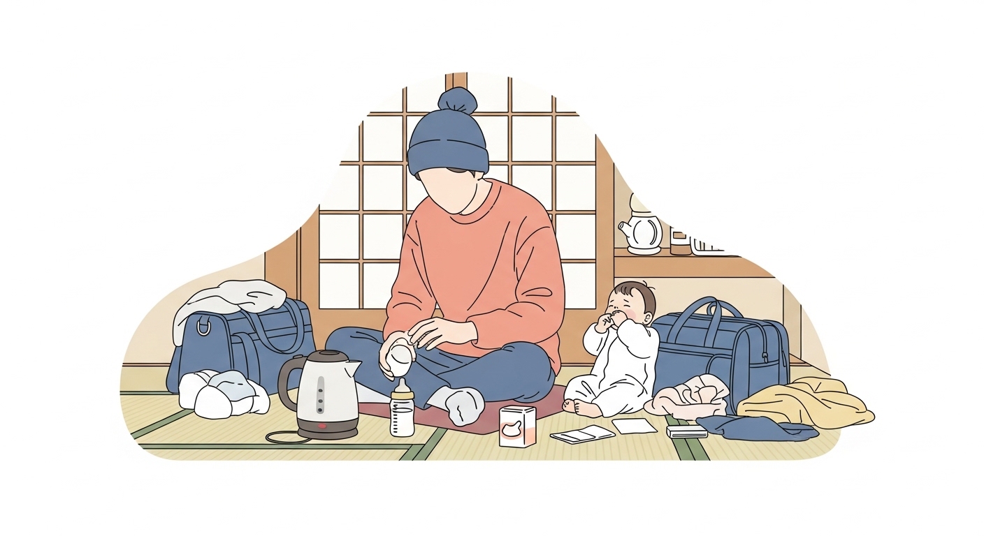 温海温泉たちばなや、子連れミルク旅で一番の悩みはこれじゃない?