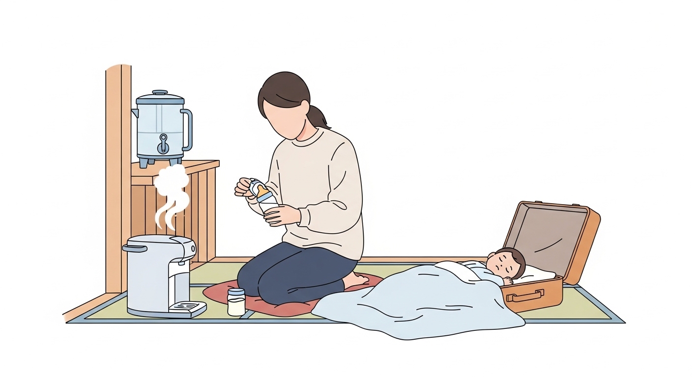 ほほえみの宿 滝の湯、ミルクの準備ってどうするの？