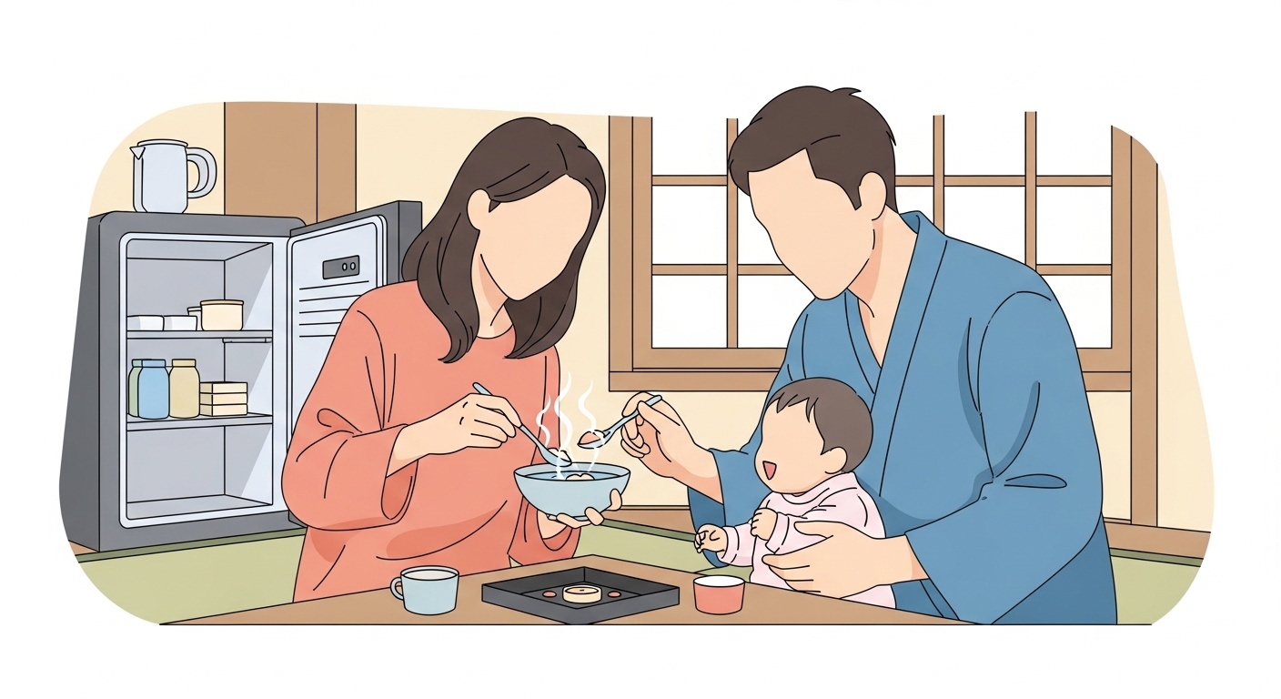 わが家のリアルな実践記!離乳食の温め・冷蔵はこう解決したよ