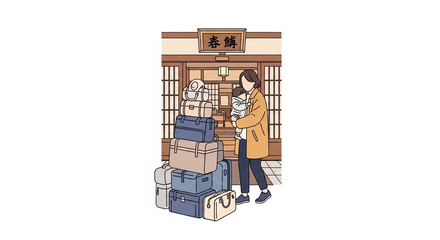 「私だけじゃない!」長生館子連れ旅行の荷物で後悔しないための神アイテム