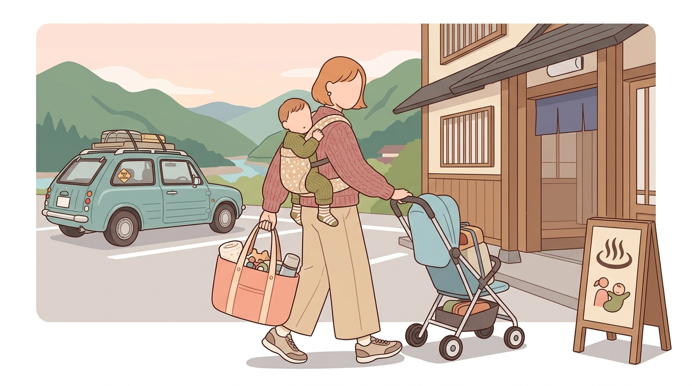 これだけあれば大丈夫！1歳児と宇奈月温泉車旅の持ち物リスト（失敗談込み）