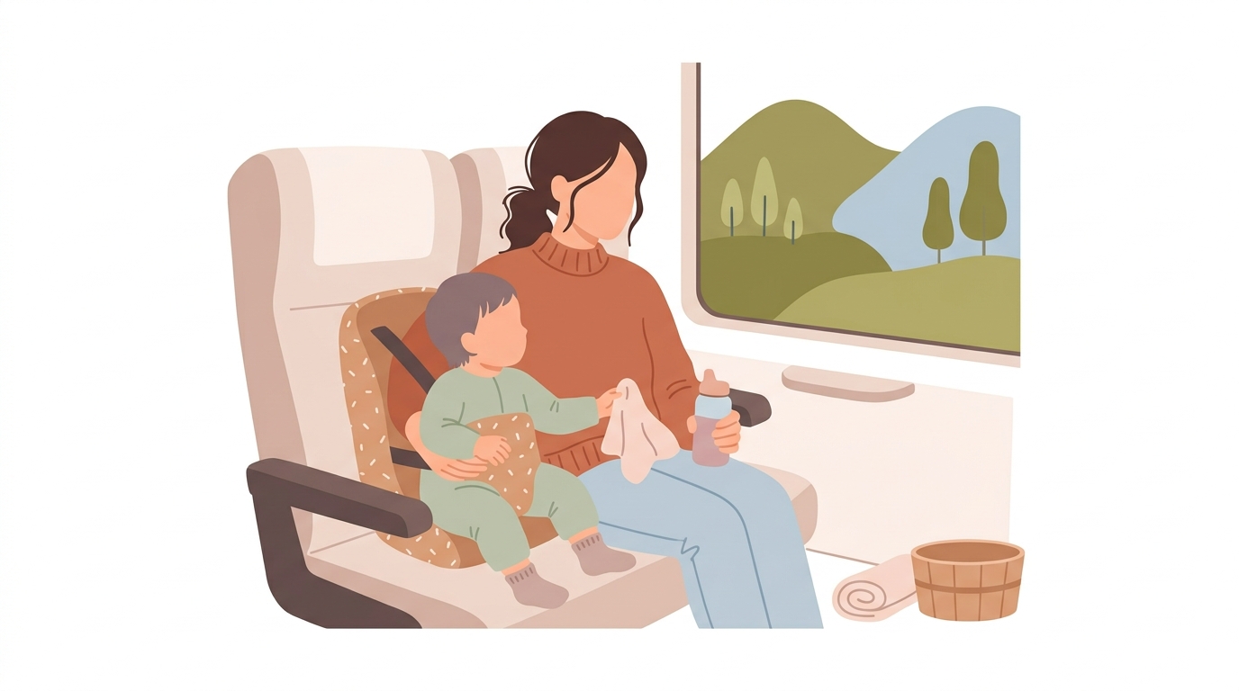 さあ、1歳児と電車であわら温泉へ！素敵な思い出を作ろう