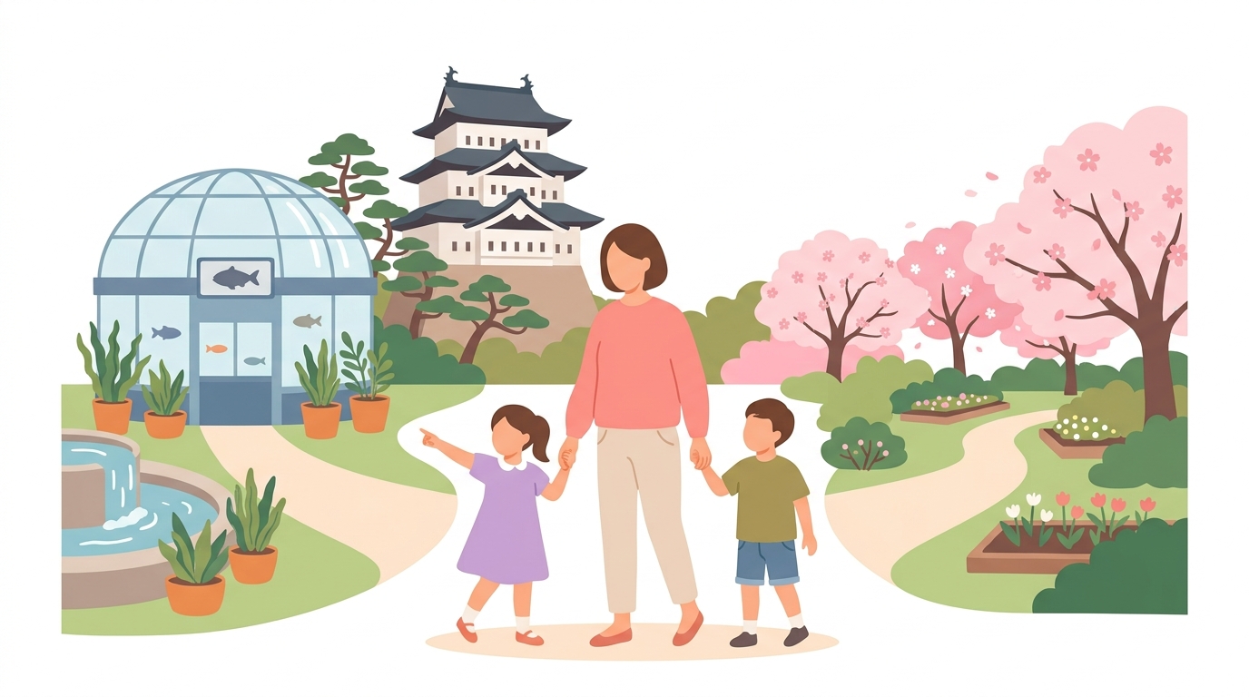 弘前城周辺で子どもと遊ぶならどっち？植物園と水族館、徹底比較