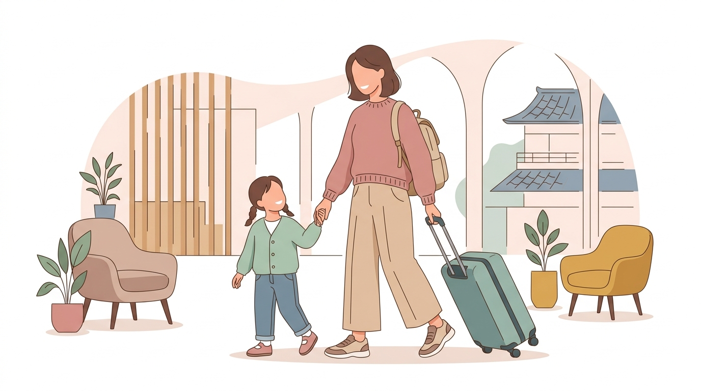 これさえ知れば安心！子連れ月岡温泉、移動と荷物の「困った」解決術