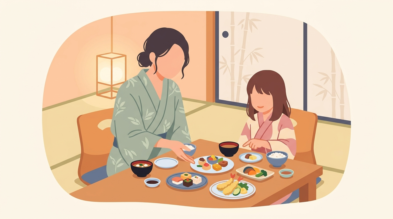 月岡温泉の夜ご飯、小学生向けメニューってどう選ぶ？失敗談から学ぶヒント