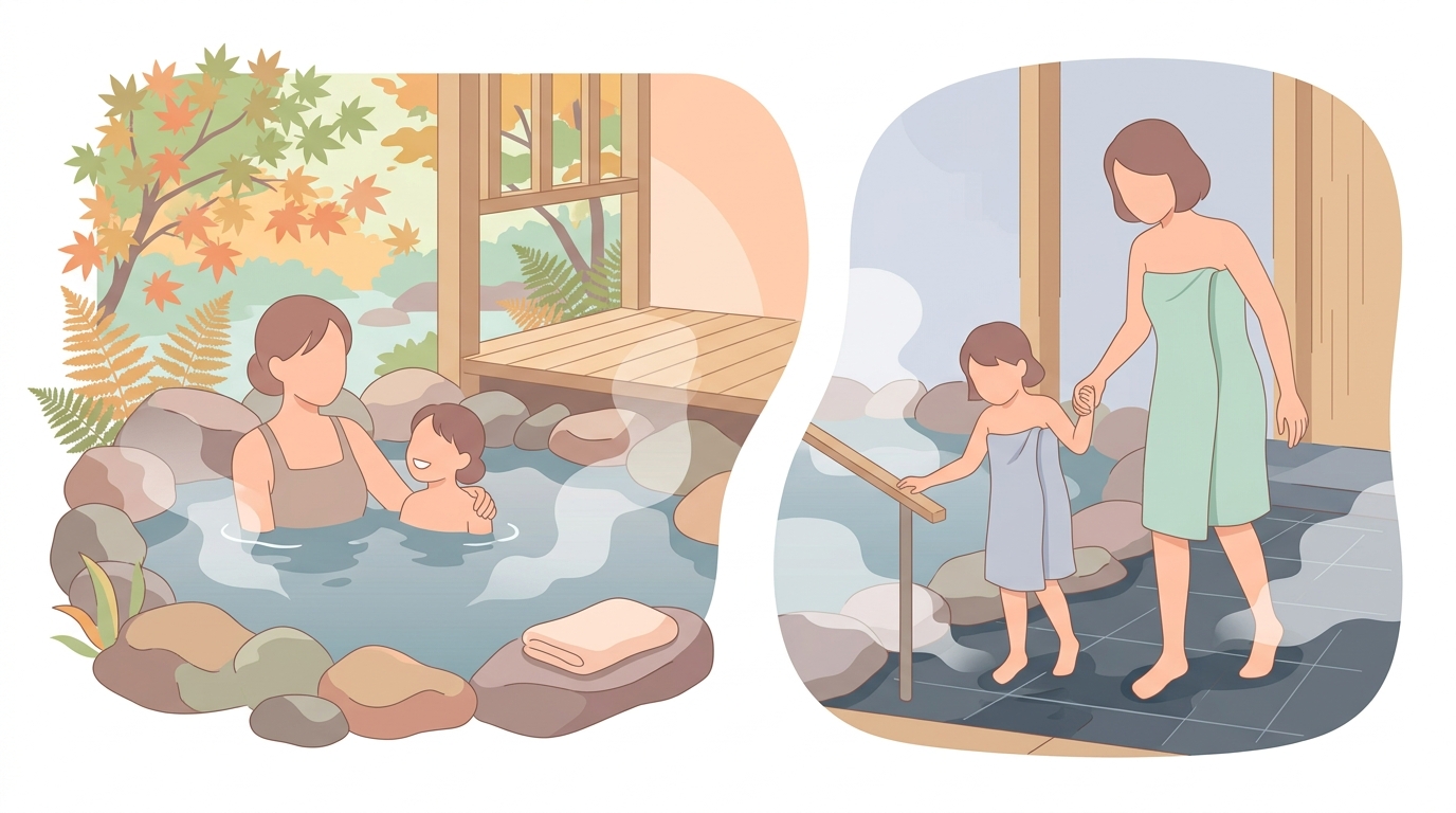 奥入瀬渓流温泉、小学生連れ露天風呂の「ここが最高!」と「正直ココは…」