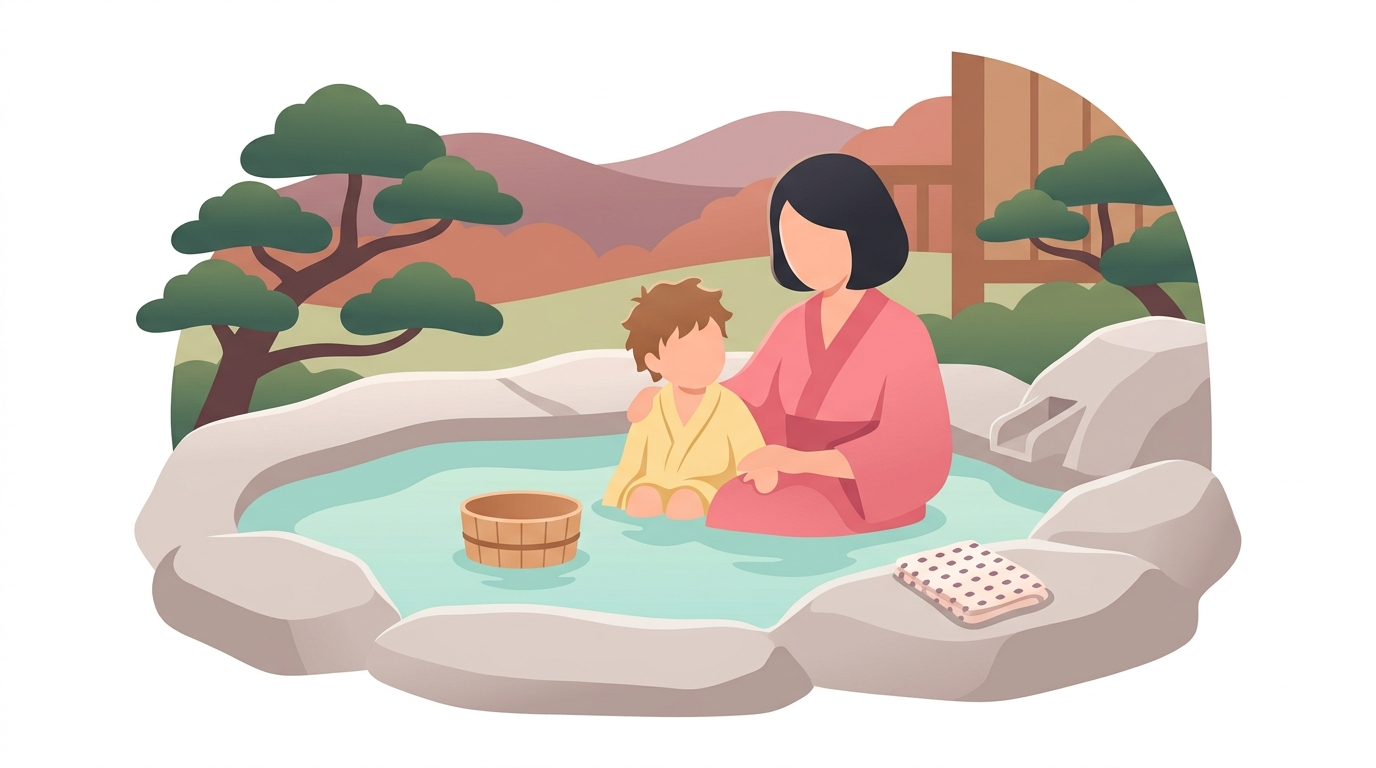 親子で気持ちよく過ごすために！湯布院露天風呂で周りに配慮する秘訣