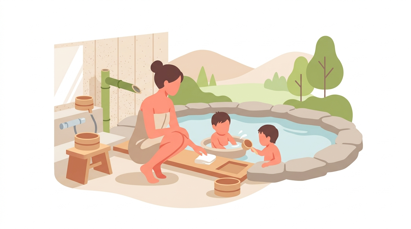 子連れで利用、結局洗い場が狭くて大変だった話